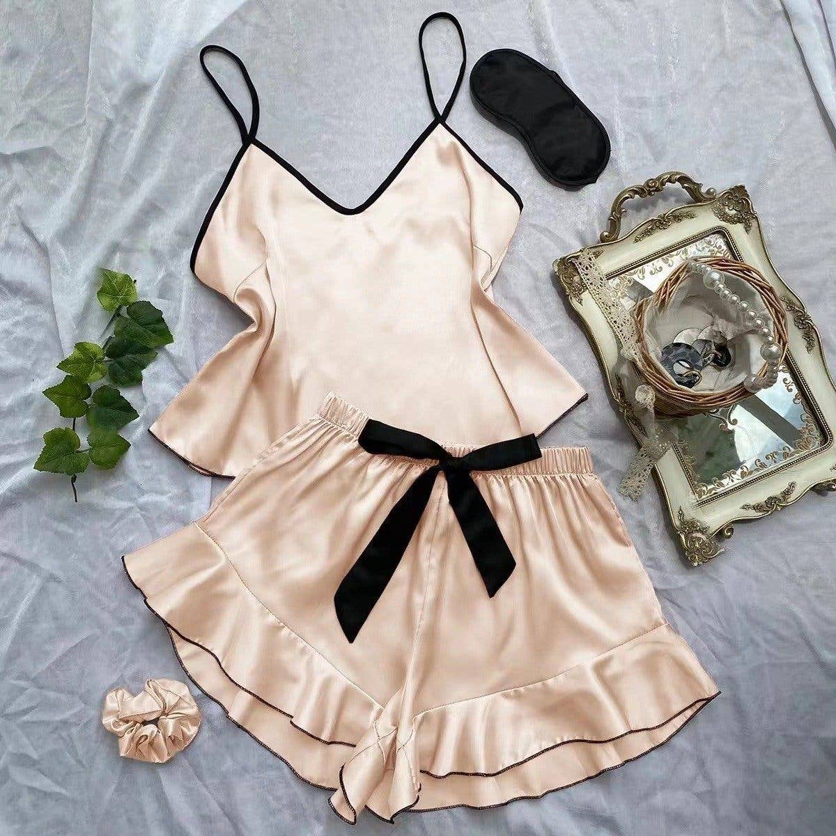 Thin Strap Camisole Shorts Home Set
