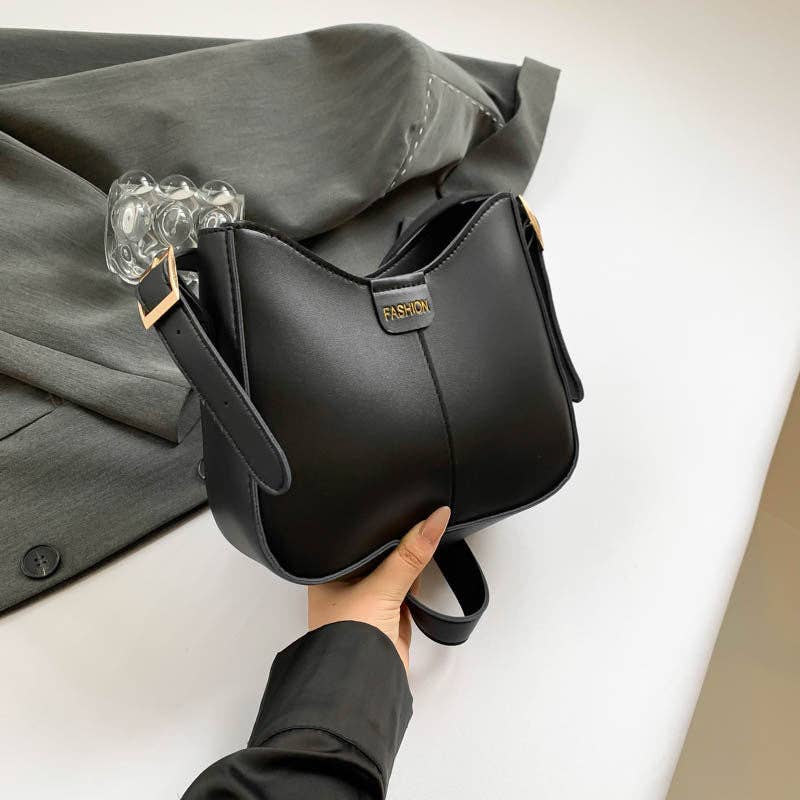 Tessa June Vintage-Inspired Polished Bucket Bag
