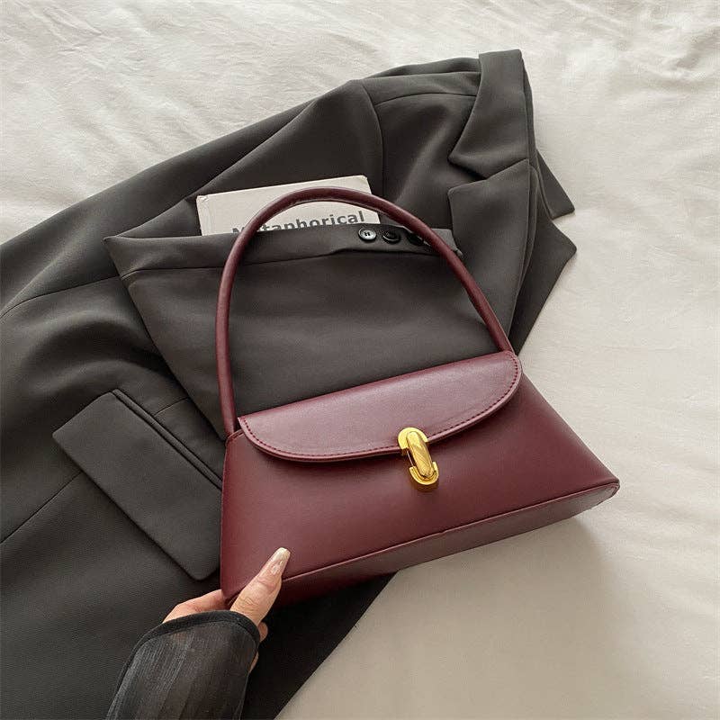 Tessa Lane Vintage-Inspired Polished Shoulder Bag