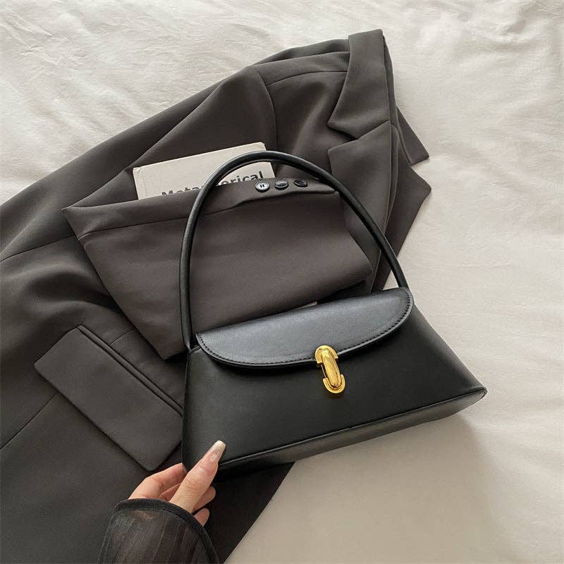 Tessa Lane Vintage-Inspired Polished Shoulder Bag