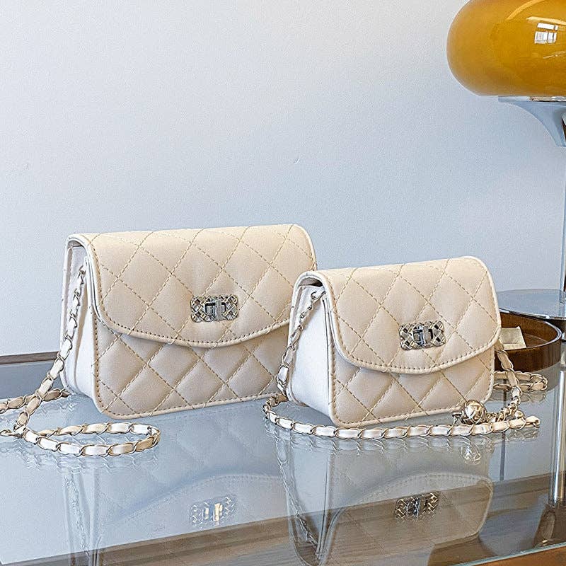 Brielle Lane Chain-Strap Polished Crossbody Bag