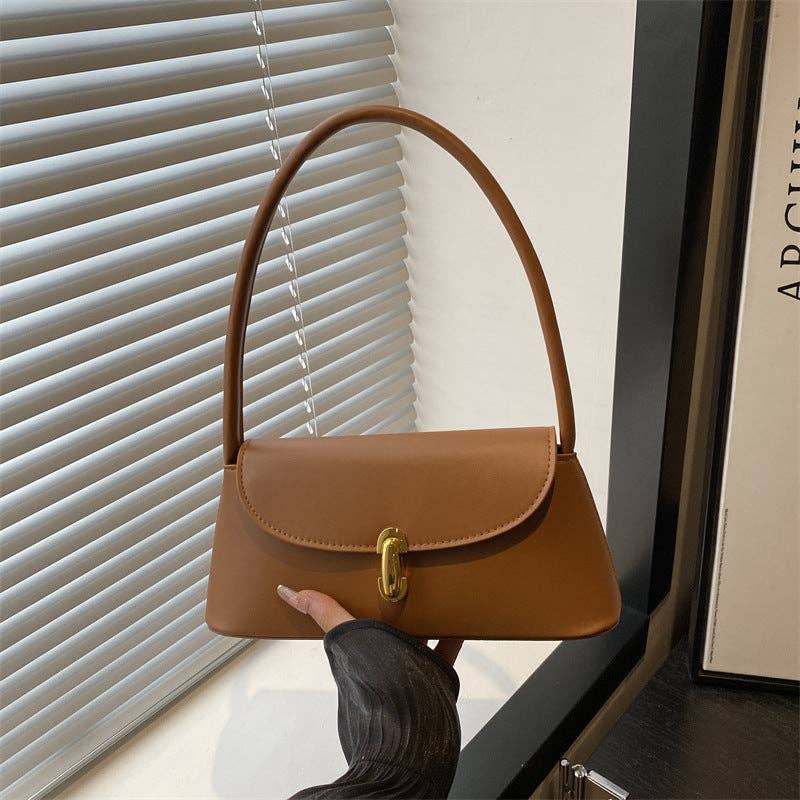 Tessa Lane Vintage-Inspired Polished Shoulder Bag
