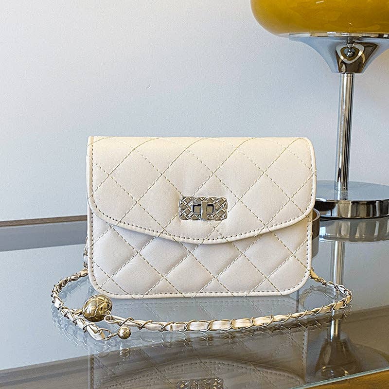 Brielle Lane Chain-Strap Polished Crossbody Bag