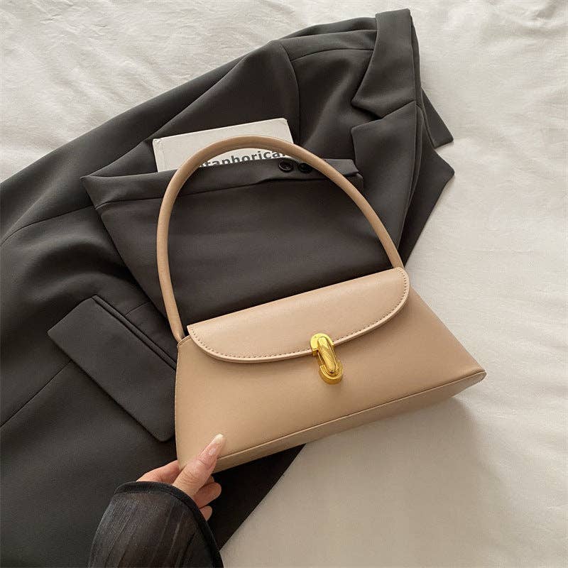 Tessa Lane Vintage-Inspired Polished Shoulder Bag