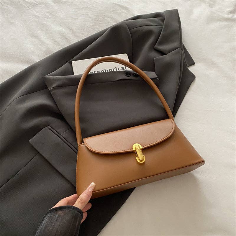 Tessa Lane Vintage-Inspired Polished Shoulder Bag