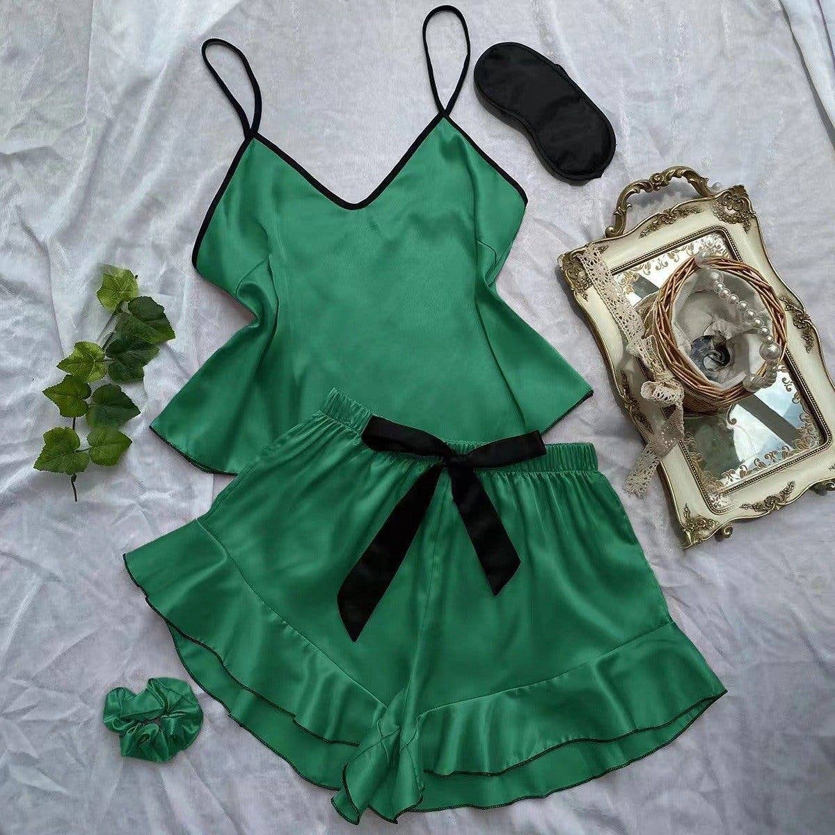 Thin Strap Camisole Shorts Home Set
