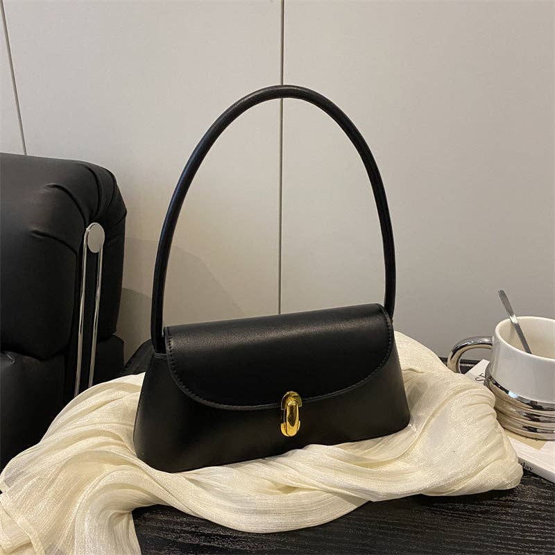 Tessa Lane Vintage-Inspired Polished Shoulder Bag
