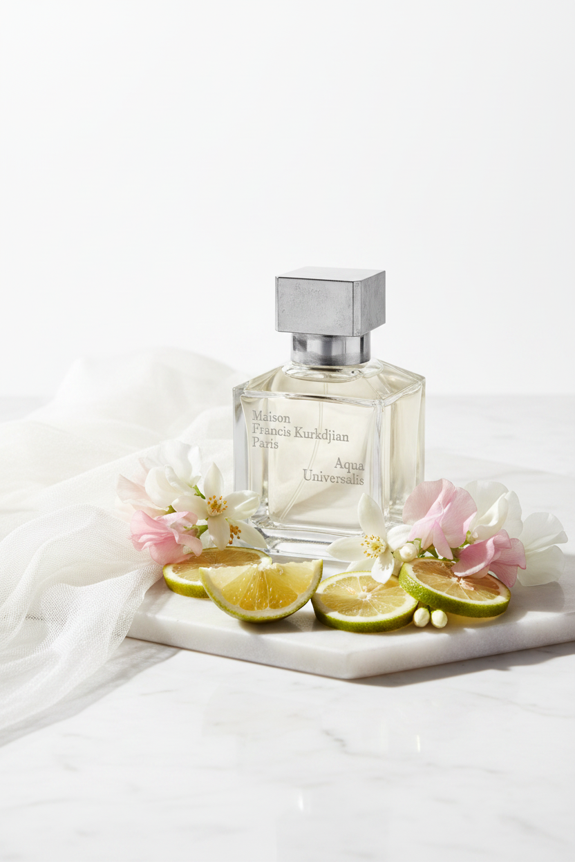 qua Universalis Cologne Forte, from Maison Francis Kurkdjian was released in 2021. The perfumer behind this creation is Francis Kurkdjian. It has the top notes of Bergamot, middle notes of Mock Orange and Sweet Pea, and base notes of Musk.