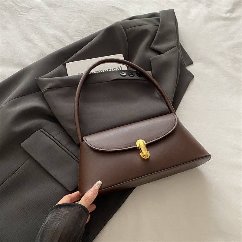 Tessa Lane Vintage-Inspired Polished Shoulder Bag