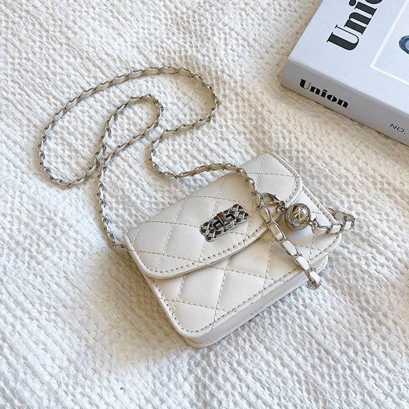 Brielle Lane Chain-Strap Polished Crossbody Bag