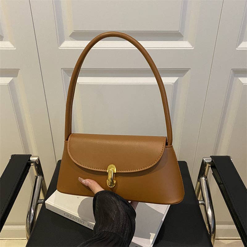 Tessa Lane Vintage-Inspired Polished Shoulder Bag